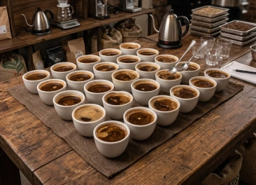 Coffee cupping